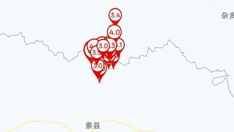 西藏7.0级地震共记录到余震413次