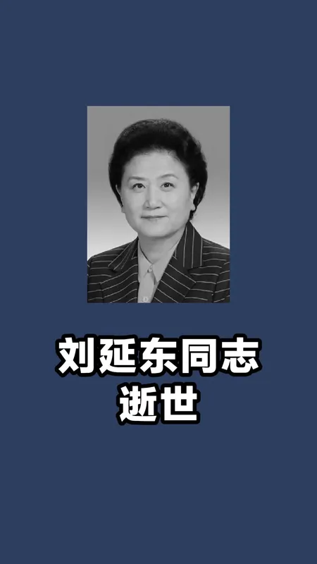 国务院原副总理刘延东逝世