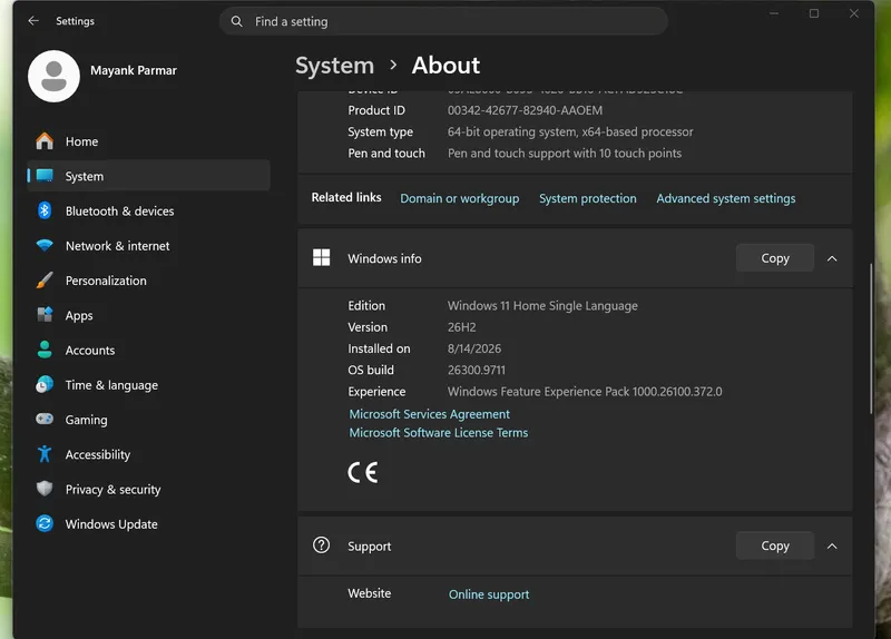 微软确认 Windows 11 26H2 已面向所有用户开放