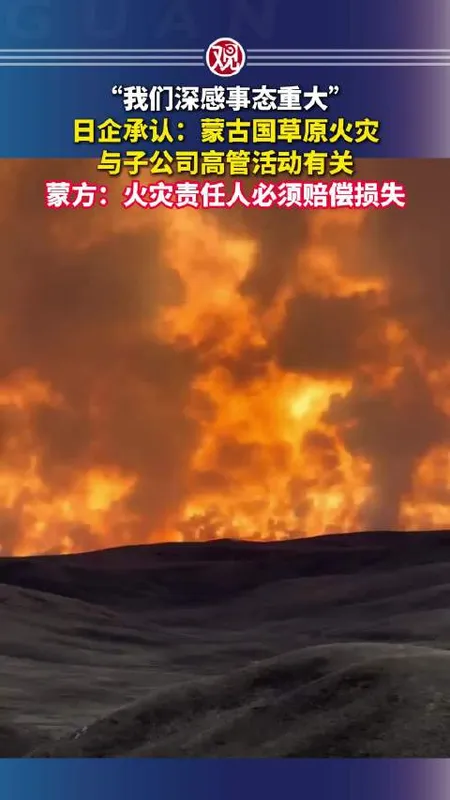 日企承认高管车队活动引发蒙古国草原火灾
